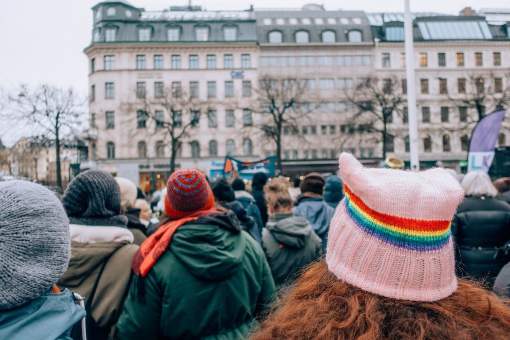 Image of women protesting