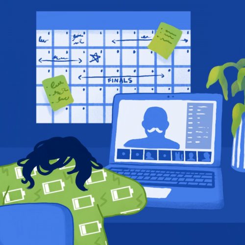 Online courses. (Illustration by Eri Iguchi, Minneapolis College of Art and Design)
