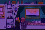 An example of a maximalist style room, illustrated by Baz Pugmire