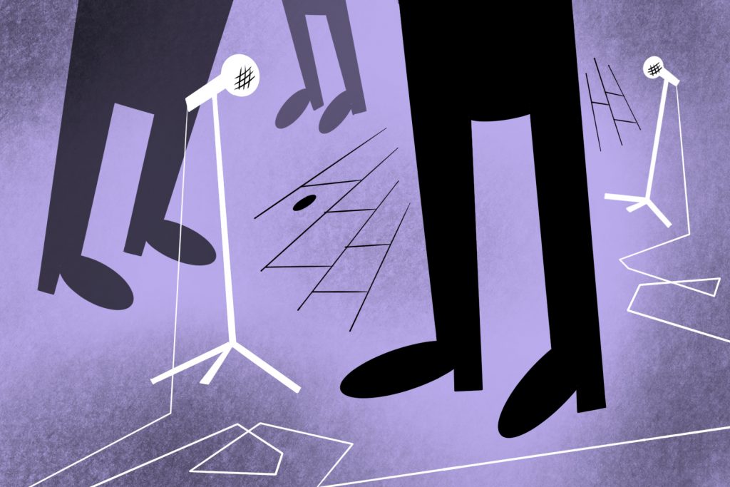 Improv (Illustration by John Sammis, Columbia College Chicago)