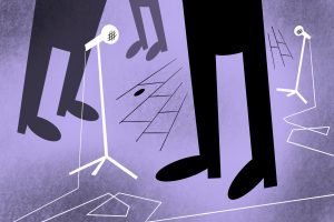 Improv (Illustration by John Sammis, Columbia College Chicago)