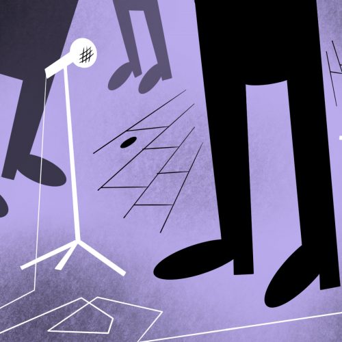 Improv (Illustration by John Sammis, Columbia College Chicago)