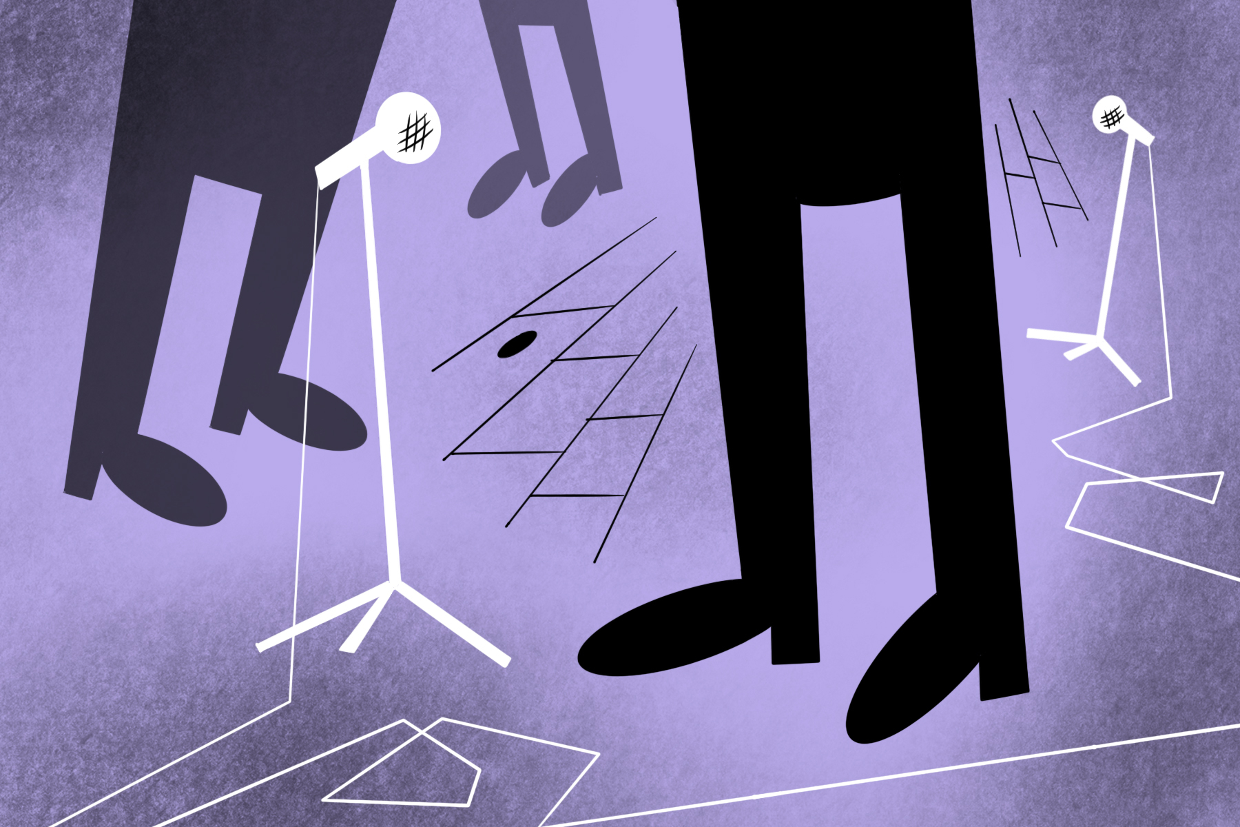 Improv (Illustration by John Sammis, Columbia College Chicago)