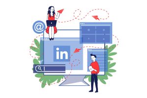 LinkedIn. (Illustration by Eri Iguchi, Minneapolis College of Art and Design)