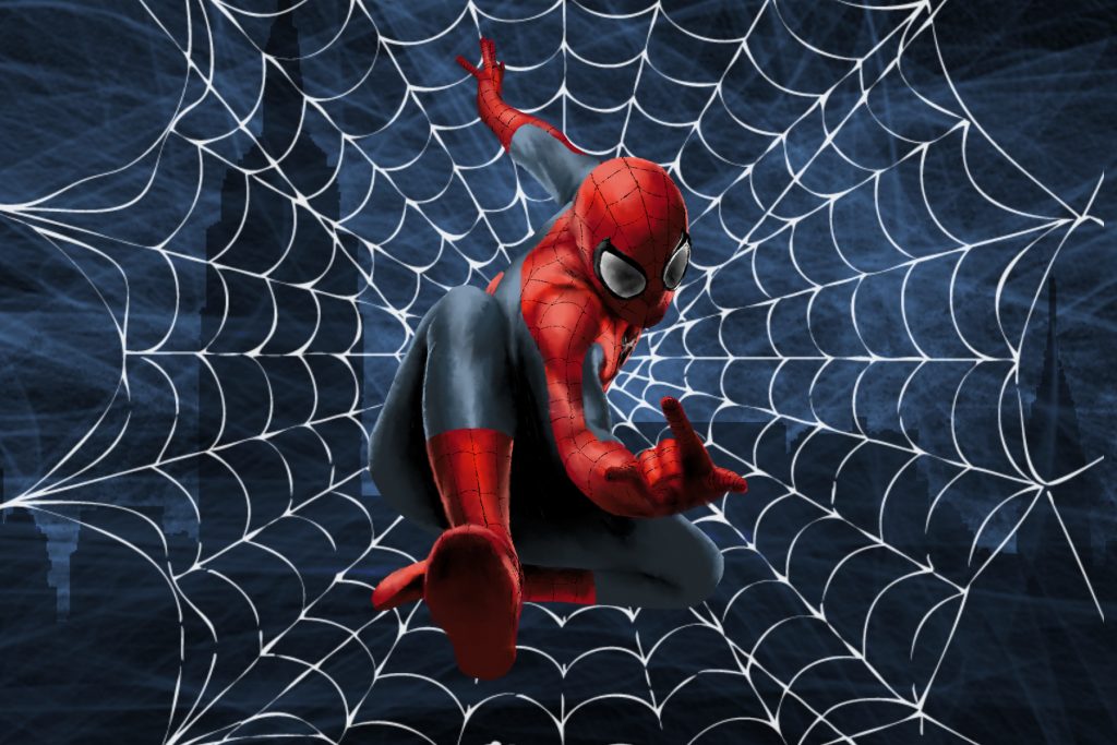An illustration of Spider-Man for an article on the Sam Raimi trilogy.