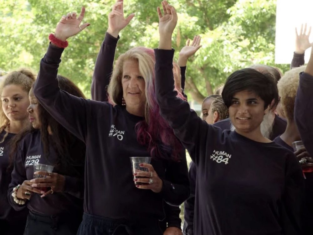 A screenshot of participants of the show 100 Humans.