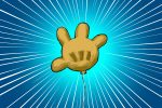 An illustration of a glove balloon from SpongeBob, for an article about the episode 'Rock Bottom.'