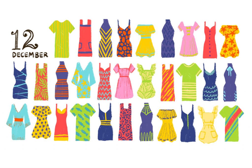 Dressember. (Illustration by Eri Iguchi, Minneapolis College of Art and Design)