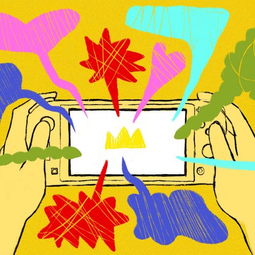 Nintendo Switch. (Illustration by Marlowe Pody, Rhode Island School of Design)