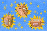 Illustration by Marlowe Pody for an article on Dreidel