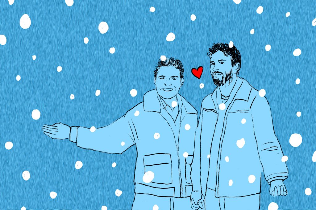 Illustration by Marlowe Pody for an article on The Christmas Setup
