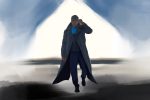 In an article about Lupin, an illustration of the main character