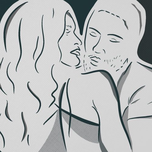 Illustration by Sonja Vasiljeva for an article on Malcolm and Marie