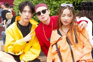 A picture of the judges of the show, "The Rap of China."