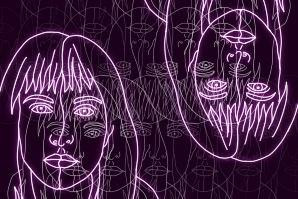 An illustration of Williams promoting her recent album, 'Flowers for Vases / Descansos.'