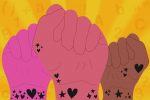 Fists raised for "Moxie"