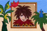 illustration of stardew valley characters and plants
