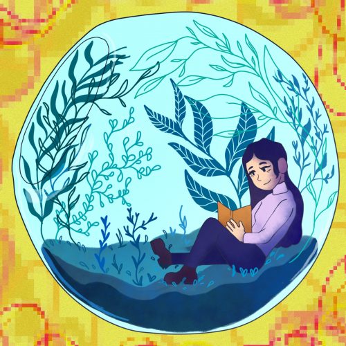 Introvert illustration.