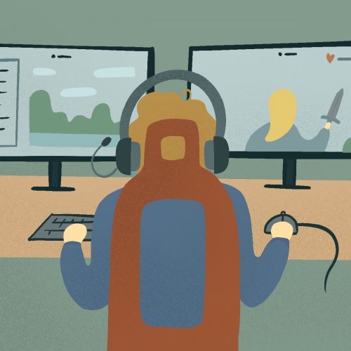 Illustration by Sonja Vasiljeva for an article on MMORPG