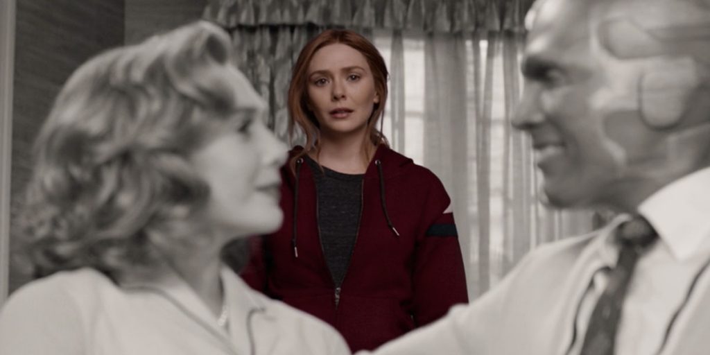 A still from the hit show WandaVision