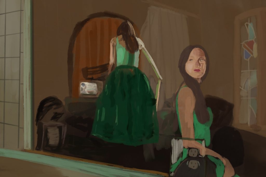 An illustration of the music video of deja vu