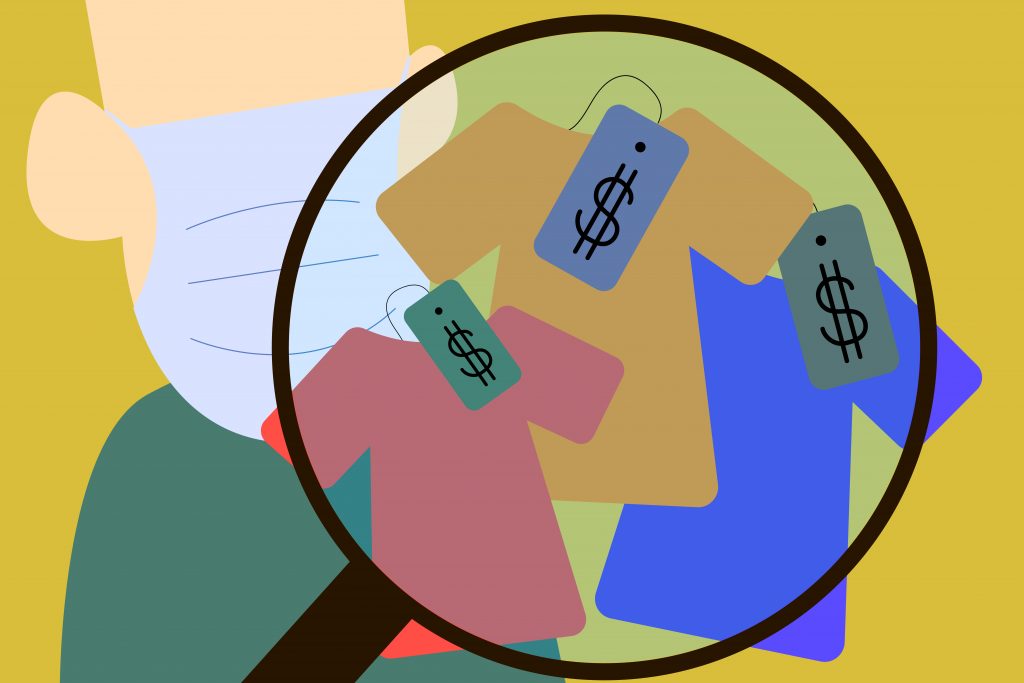 Illustration of thrifting.