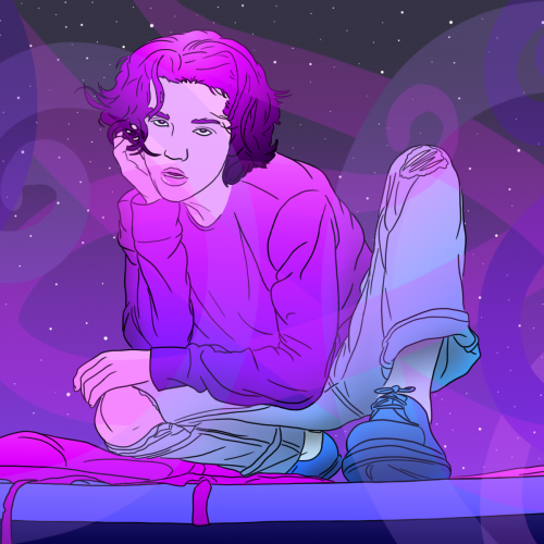 An illustration Conan Gray in an article about single Astronomy