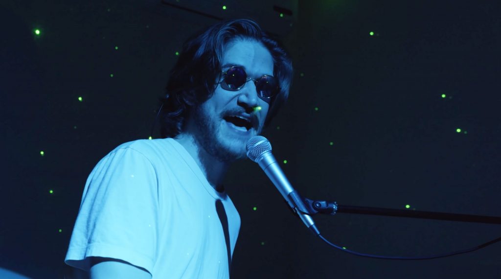 A screenshot from Bo Burnham's recent comedy special, "Inside"