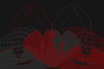 Not In Chronological Order two black and red silhouetted figures