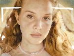 A cropped version of Lana Del Rey's "Blue Banisters" album announcement