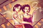 An illustration of the main characters of Bound.