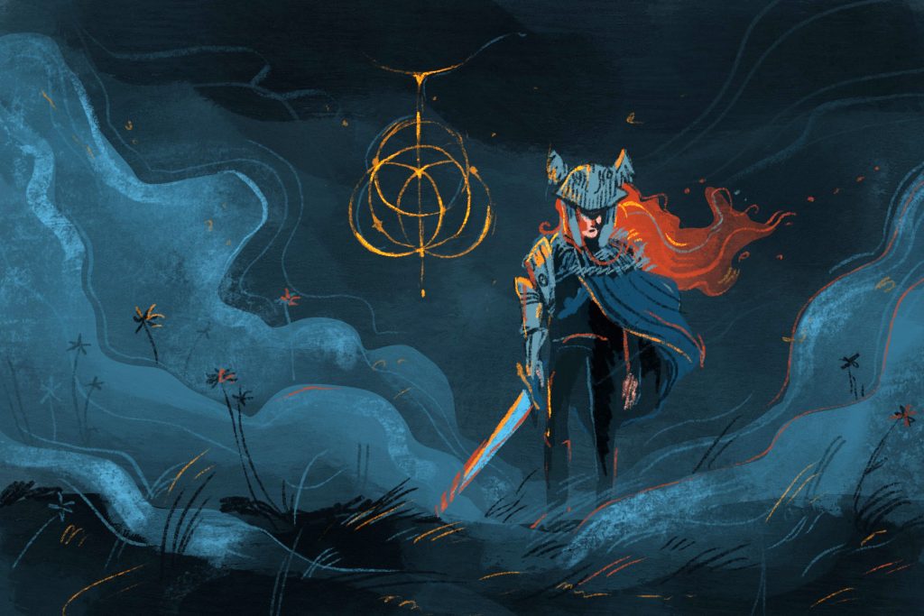 Illustration by Peyton Stark of Elden Ring character
