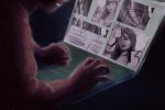 An illustration of a girl in distress reading hateful comments on her laptop screen in an article about Olivia Rodrigo and why society often hates young women who express their emotions.