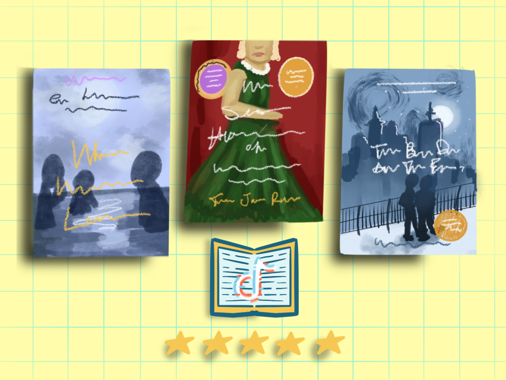 In an article about BookTok, the covers of three famous books