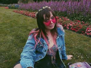 in an article about thrifting, a picture of TikTok user @walmart.jenny.humphrey