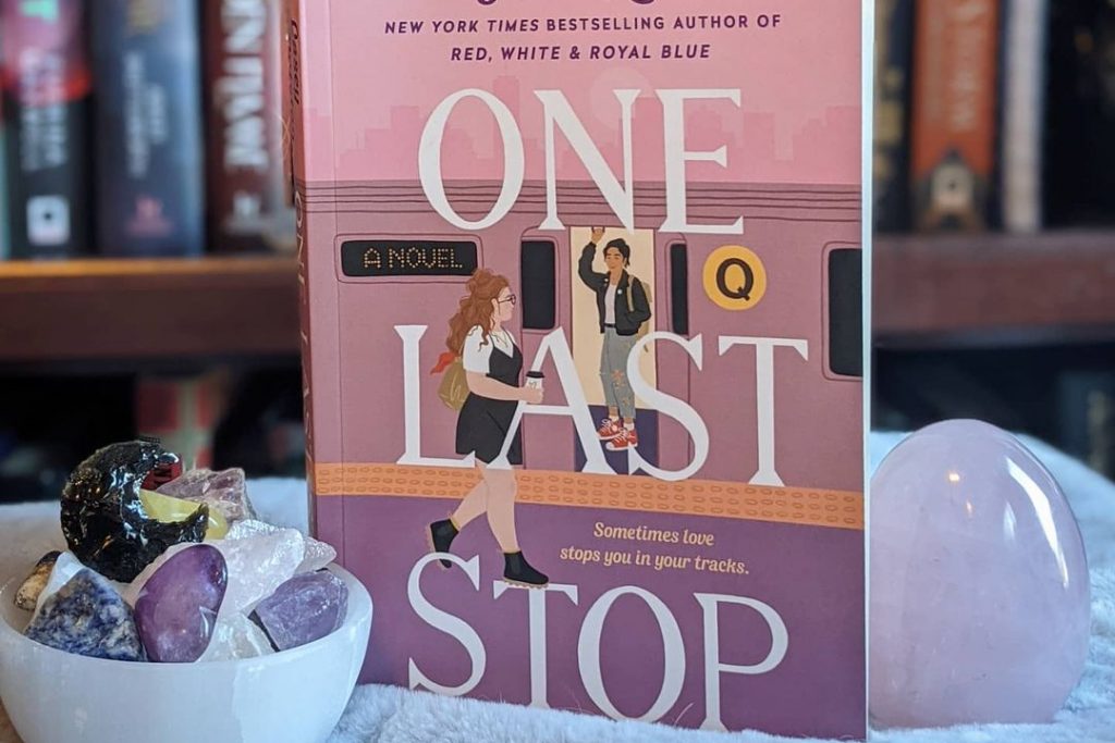 Photo of One Last Stop, a book famous on BookTok.