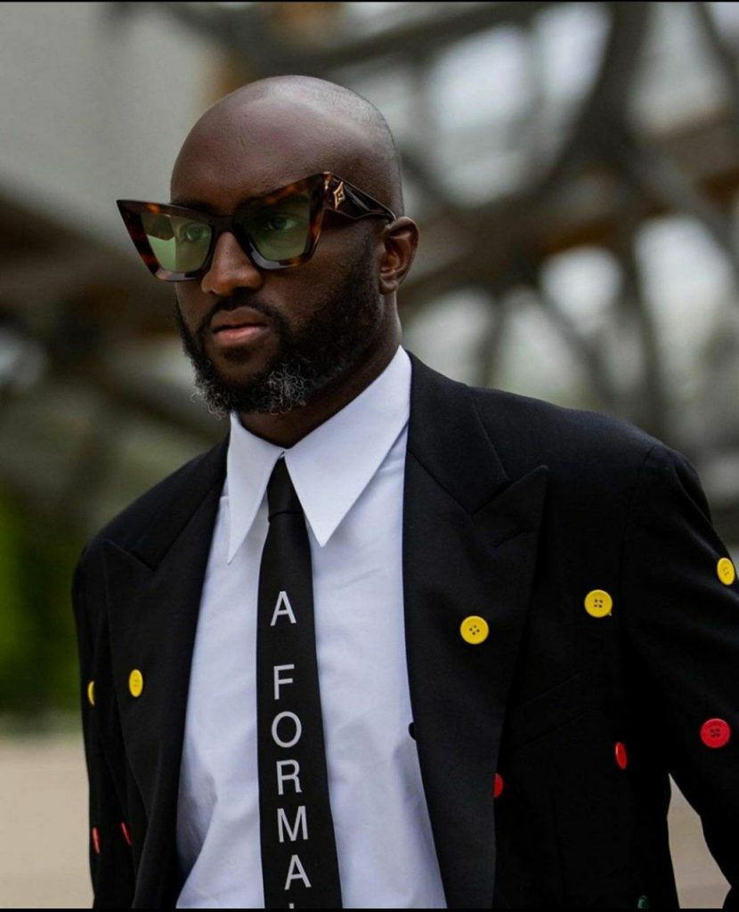 Virgil Abloh photographed at Fondation Louis Vuitton