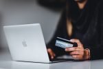 credit card and computer