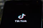 Phone screen with TikTok logo