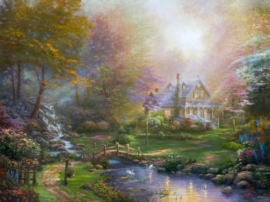 Thomas Kinkade painting