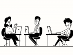 In an article about notion, three cartoon figures sit against a white background.