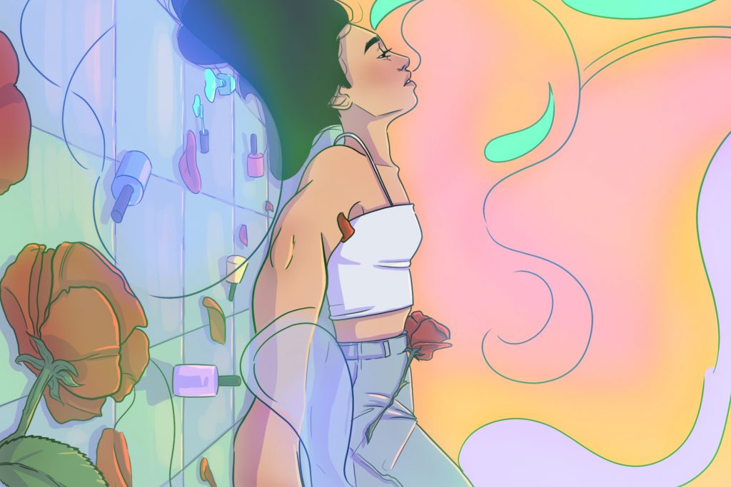 In illustration of pop singer Lorde