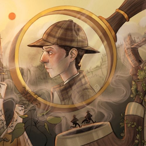 An illustration of Sherlock Holmes