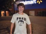 Lucas Cruikshank with a Fred Figglehorn shirt