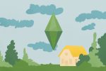 Plumbob above Cottage Living aesthetic
