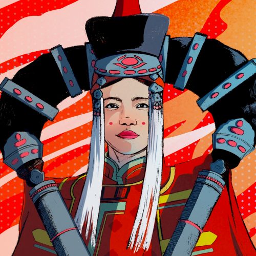 In article about Asian influences on blockbuster films, Queen Amidala from Star Wars in her royal headdress