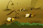 dying honey bees