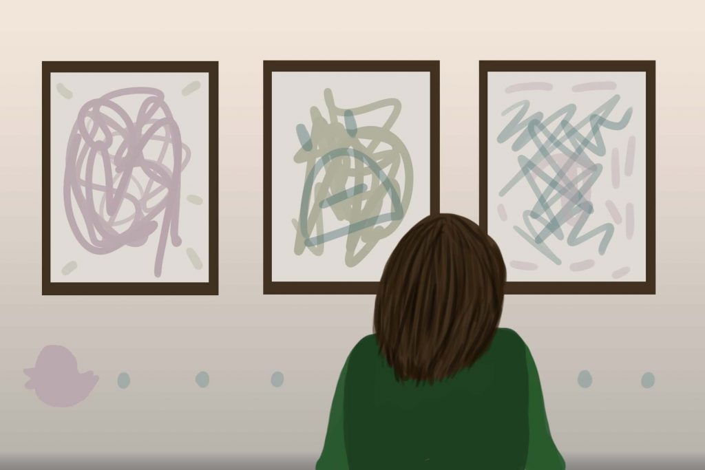 Illustration by Julie Chow of MOBA, or Museum of Bad Art