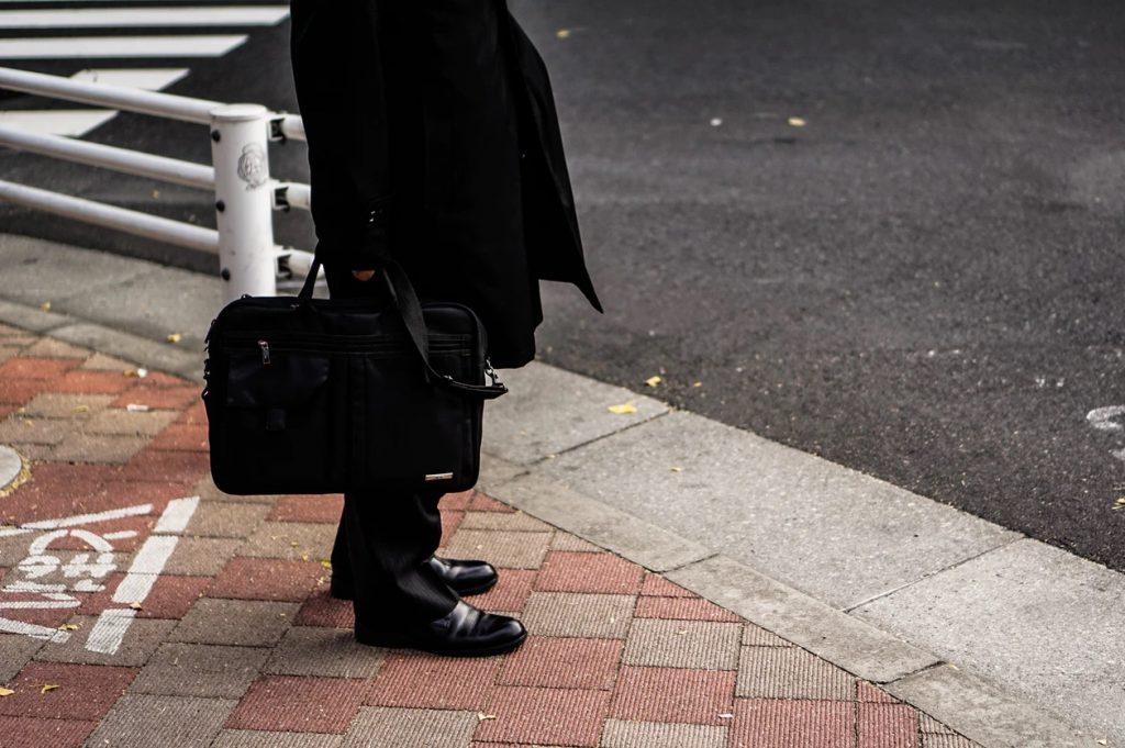 Photo of a salaryman of Japan.
