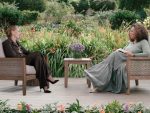In article about Super Soul podcast, Oprah conducting an interview with a guest